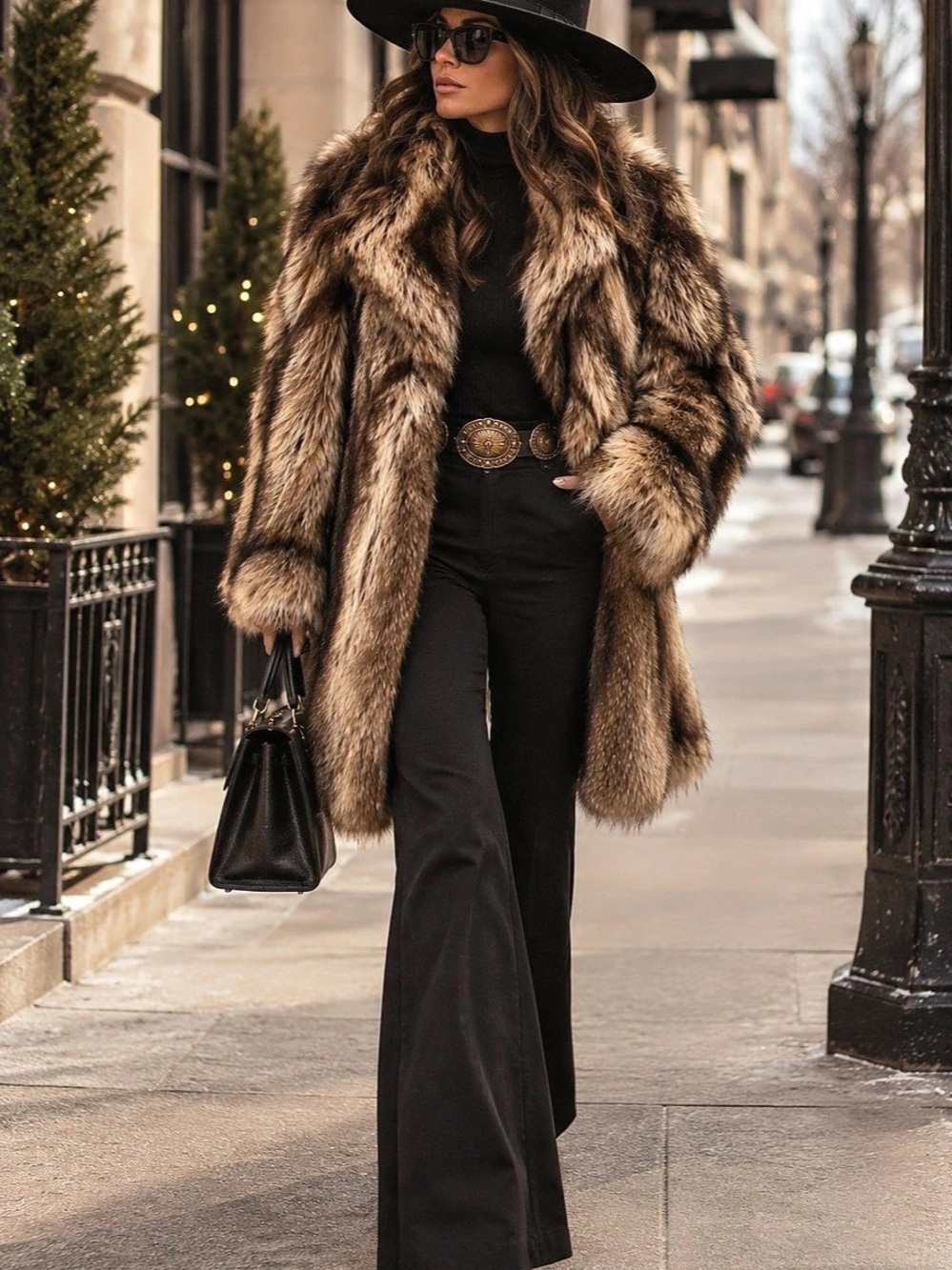 Vintage Furs by Michel Genuine Fur Coat | Canadian Master Furrier | Brown